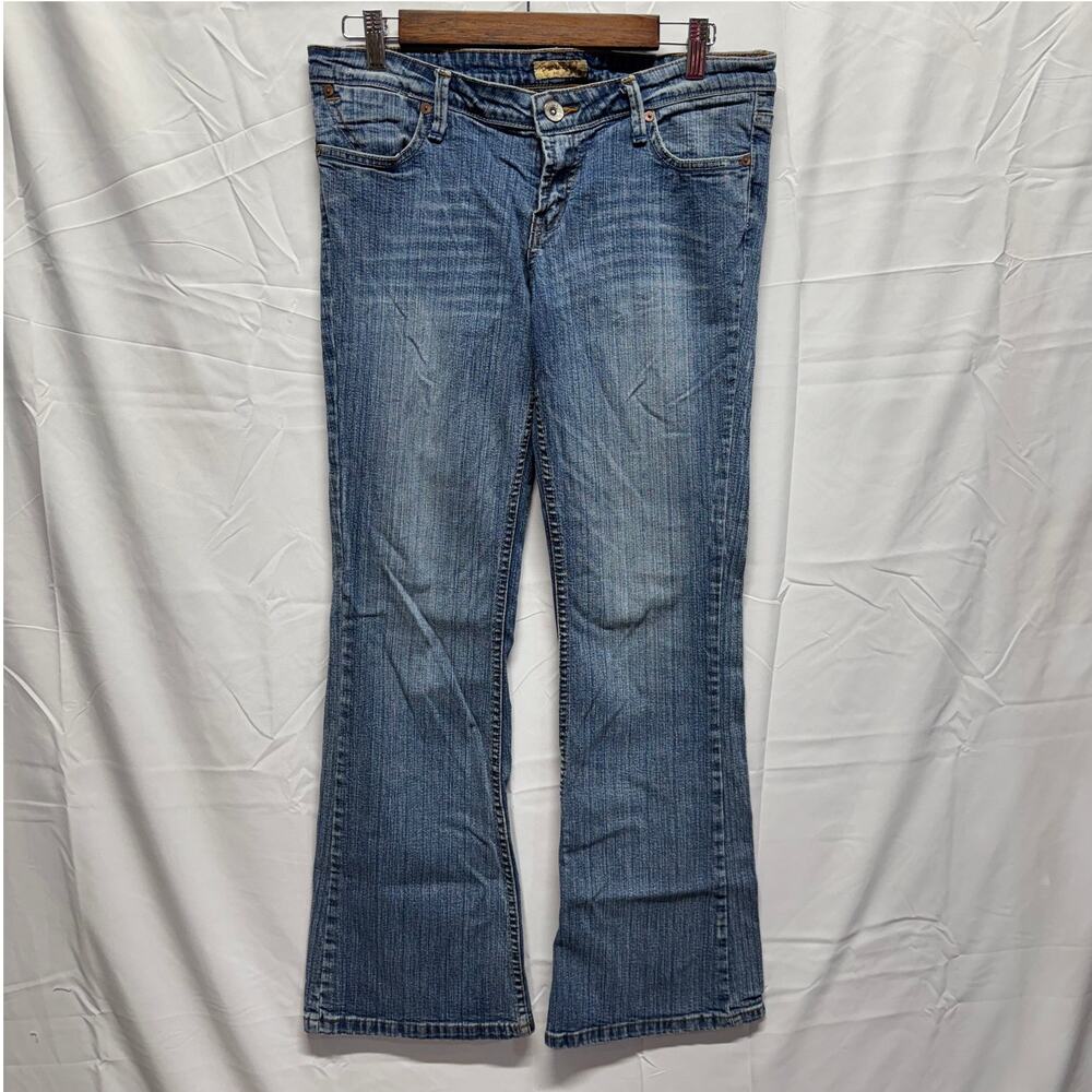 Paris Blues Flare Bootcut Jeans Size 8 Low Mid Rise Medium Wash Skater Girl